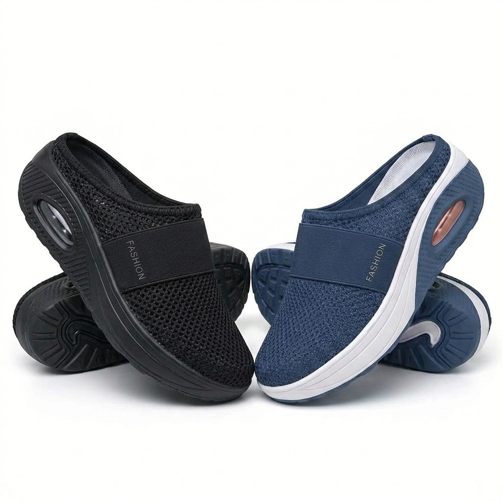 🔥 DERNIER JOUR – JUSQU’À -80 % ✨ BQODQO® Chaussures de Marche Orthopédiques à Enfilage Facile avec Coussin d’Air – Soutien de la Voûte Plantaire pour Femmes