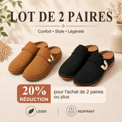 🏆 Confort toute la journée 👣 Mocassins compensés en cuir – faciles à enfiler et confortables ⏳ 𝐃𝐄𝐑𝐍𝐈𝐄𝐑 𝐉𝐎𝐔𝐑 : −𝟖𝟎 %
