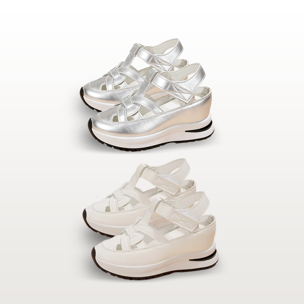 🔥Livraison gratuite - Sandales pour femmes BQODQO® au design souple et ajustable - Fermeture Velcro et confort optimal pour pieds larges et étroits
