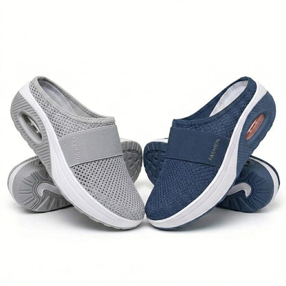 🔥 DERNIER JOUR – JUSQU’À -80 % ✨ BQODQO® Chaussures de Marche Orthopédiques à Enfilage Facile avec Coussin d’Air – Soutien de la Voûte Plantaire pour Femmes