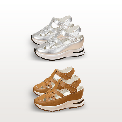 🔥Livraison gratuite - Sandales pour femmes BQODQO® au design souple et ajustable - Fermeture Velcro et confort optimal pour pieds larges et étroits